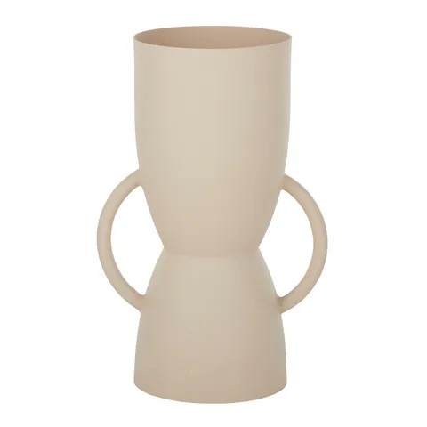 AMOS METAL VASE TAUPE