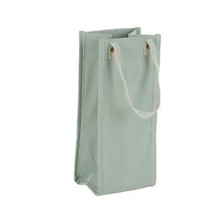 WASHED PAPER WINE BAG GREEN