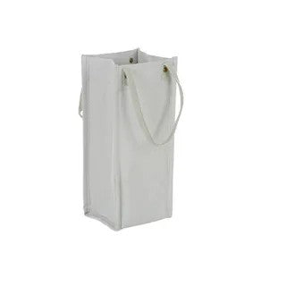 WASHED PAPER WINE BAG WHITE