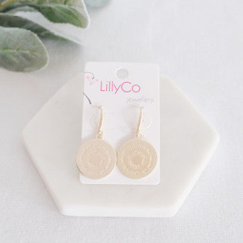 DISC EARRING