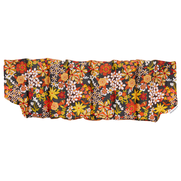 Wrap Around Heat Pack - Groovy Flowers Black